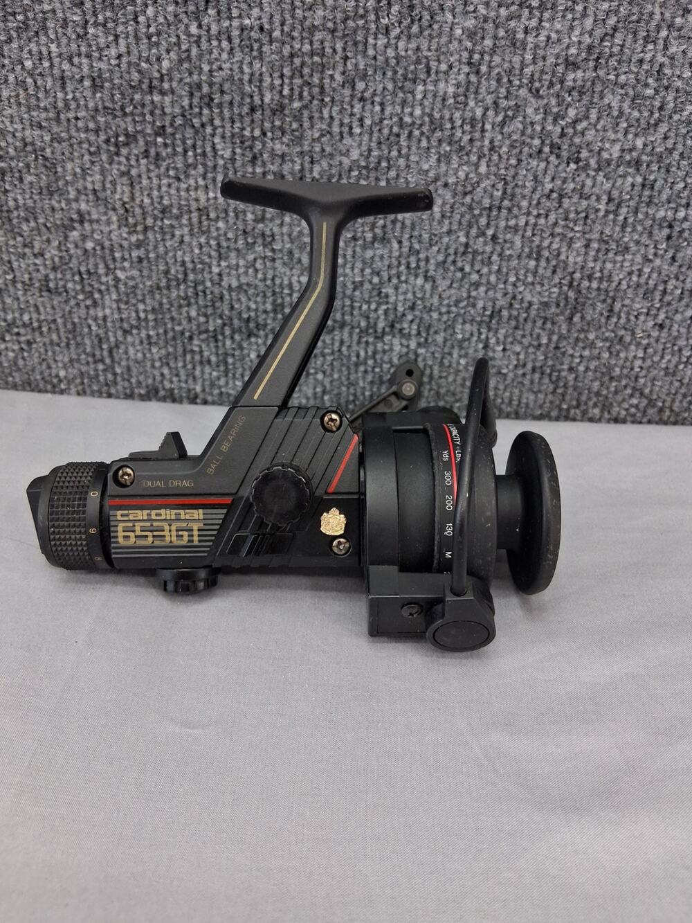 Vintage Abu Garcia Cardinal 653GT Spinning Reel Graphitanium Dual Drag Size 3